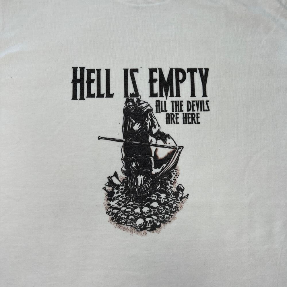 Hell Is Empty, All The Devils Are Here White Tee Medium